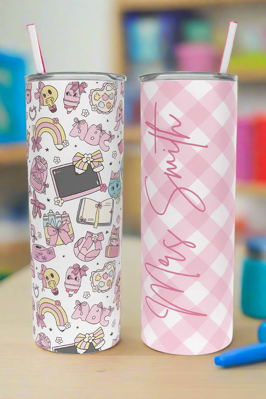 Kawaii Teacher Skinny Tumbler